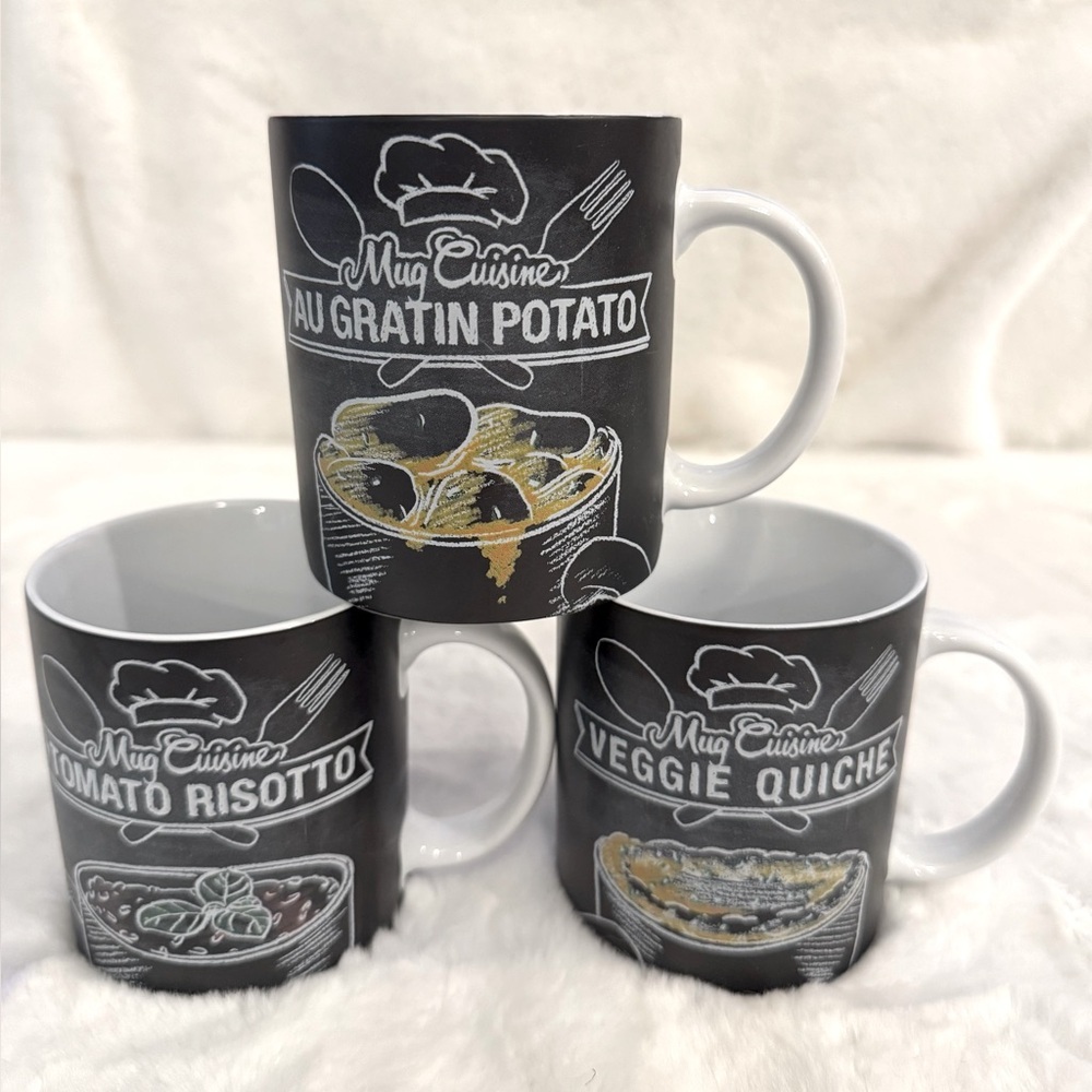 Konitz Mug Cuisine 3 Piece Set, Each w/ a Recipe, German- 12oz max capacity
